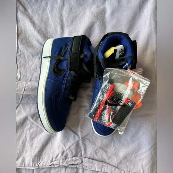 NEW Nike Vandal High SP "Stussy Deep Royal Blue" sneakers - Picture 9 of 12